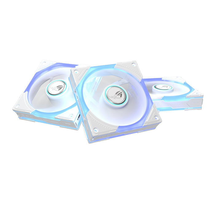 Ventilador Pc Asus Rog Eurux Gr120 Fan Argb Reverse Blanco 3in1