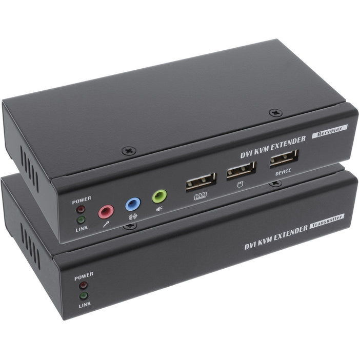 Inline Dvi Usb Kvm Extender Over Tp Cable Con Audio Hasta 50m