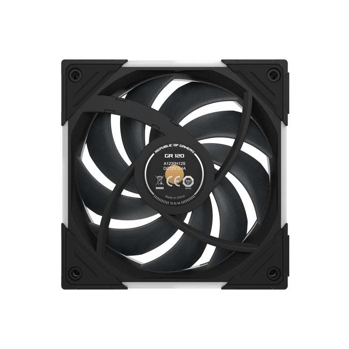 Ventilador Pc Asus Rog Eurux Gr120 Fan Argb Reverse Negro 3in1