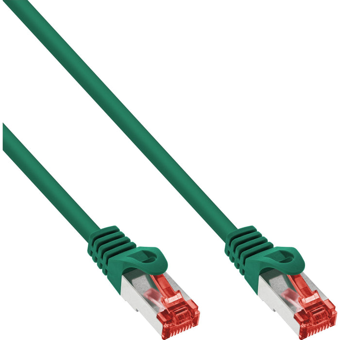 Cable De Red Inline S/Ftp Pimf Cat.6 250mhz Cobre Libre De Halógenos Verde 1.5m