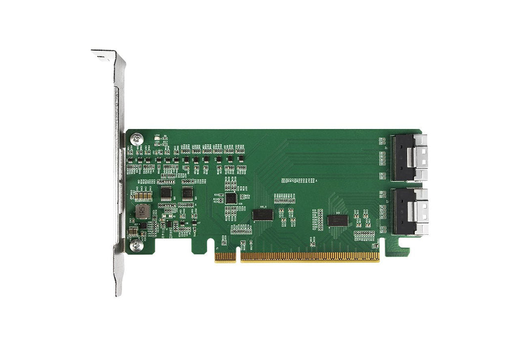 Icydock Adaptador 2x Slimsas 8i To Pcie Adaptador With Redriver