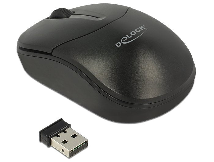 Delock 12494 Ratón Rf Inalámbrico Óptico 1000 Dpi Ambidextro
