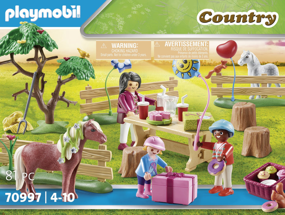 Playmobil 70997 Fiesta De Cumpleaños En La Granja De Ponis