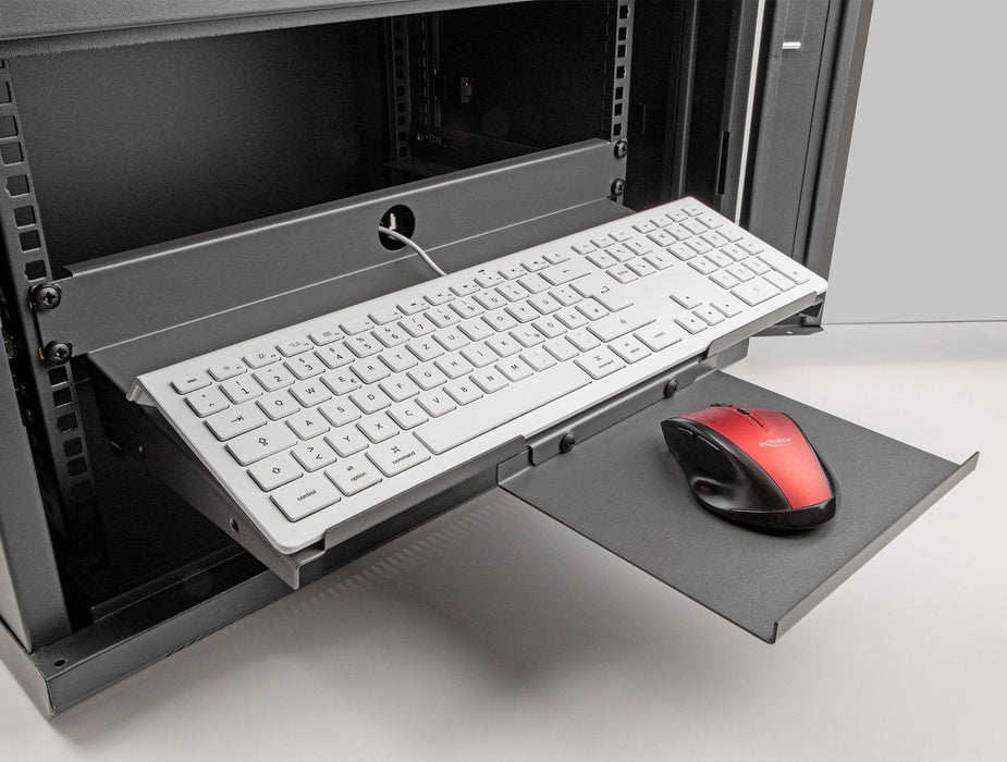 Delock 66749 Estante De 19" Para Teclado Y Ratón 1u Gris Oscuro