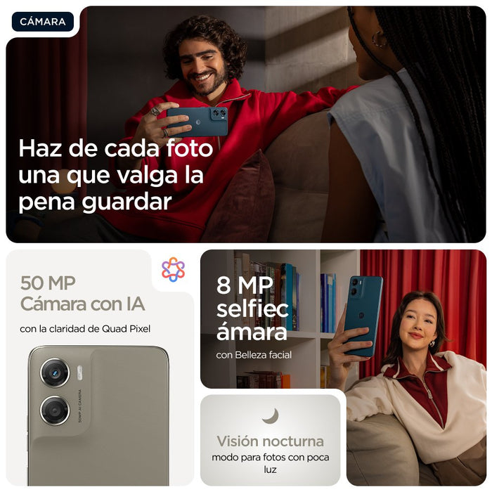 EAN 0840493605272 - Motorola moto g06 power 17,5 cm (6.88") SIM doble Android 15 4G USB Tipo C 4 GB 256 GB 7000 mAh Caqui imagen 14