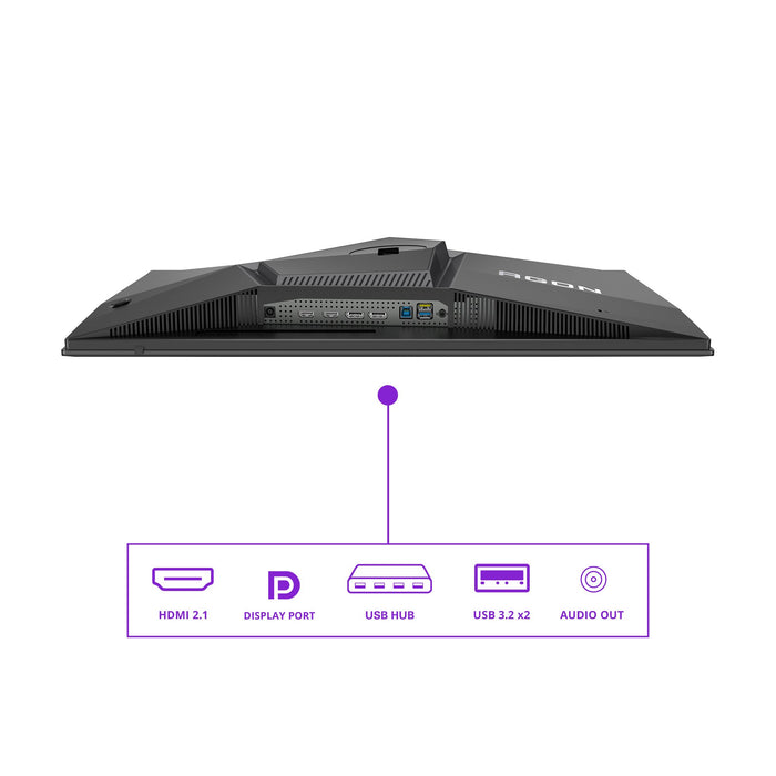 EAN 4038986182478 - AOC AGON PRO AG276QZD2 pantalla para PC 67,3 cm (26.5") 2560 x 1440 Pixeles Quad HD QD-OLED Negro, Gris imagen 4