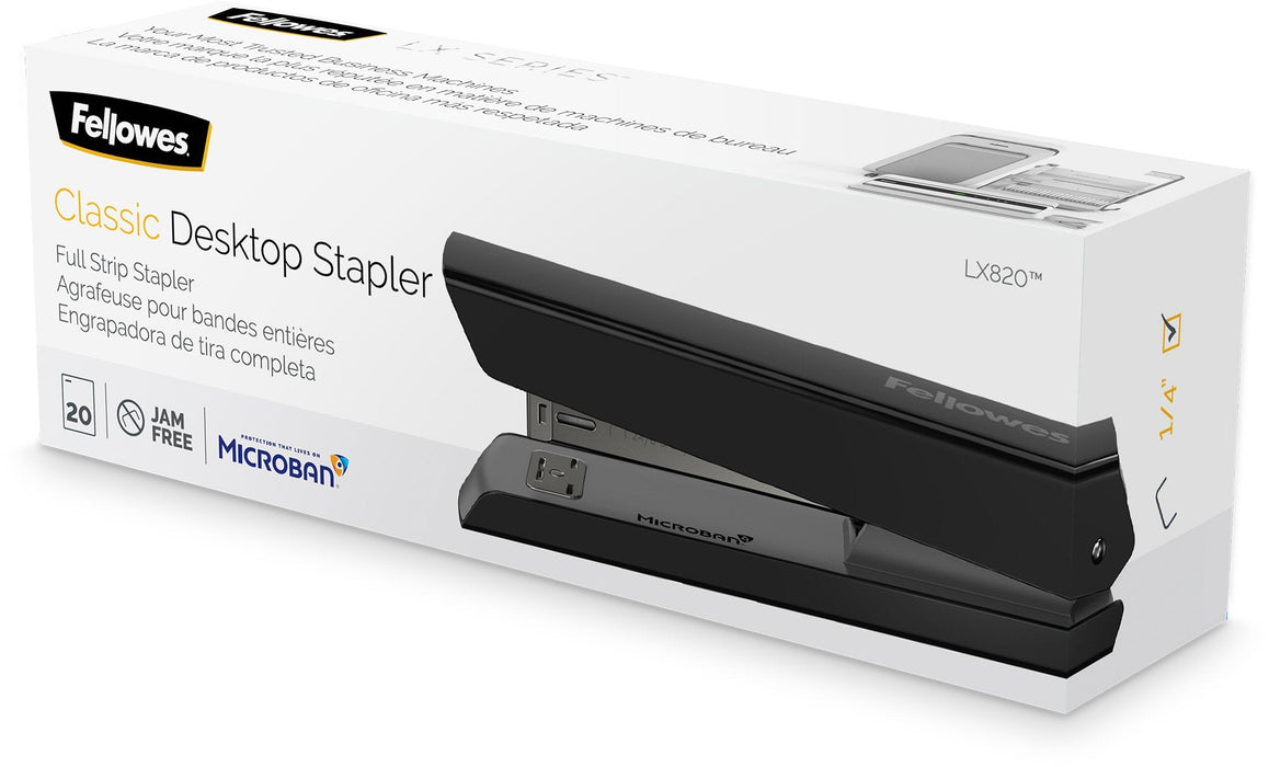 Fellowes Grapadora Lx820 20 Hojas/Tiras Completas Negro