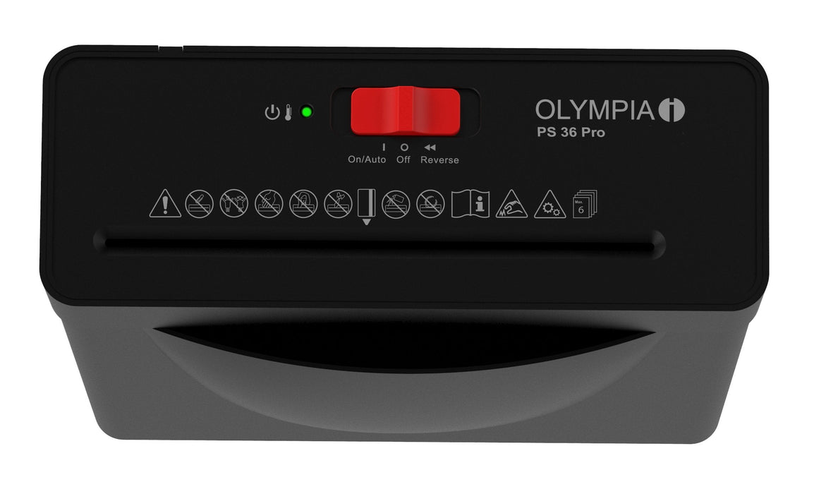 Olympia Aktenvernichter Ps 36 Pro Negro
