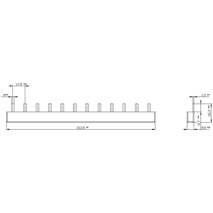Siemens 5st3615 E 212mm Barra Colectora