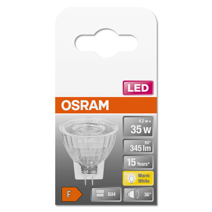 Osram Led Star - Led-Spot-Bombilla - Form: Mr11 - Gu4 - 4.2 W (Equivalente 35 W)