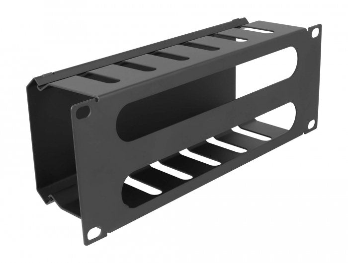Delock 66844 Panel De Gestión De Cables De 10? Con 2 Apertura 1u Negro