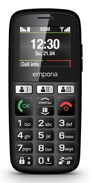 Emporia Happy 70 G Negro Teléfono Básico