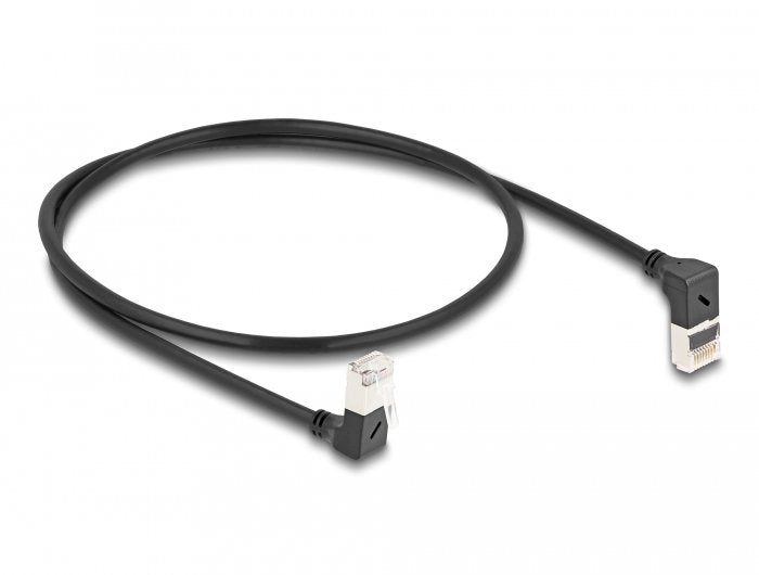 Delock Cable De Red Rj45 Cat.6a S/Ftp Slim 90° Oben / Unten Angular 0,5 M