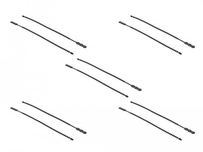 Delock Bridas Reutilizable L 210 X W 4,5 Mm Negro 10 Piezas