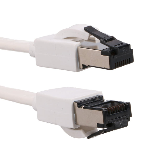Extralink Lan Patchcord Cat.8 U Ftp 2m 40g Flat Shielded Foiled Twisted Pair Bare Copper White