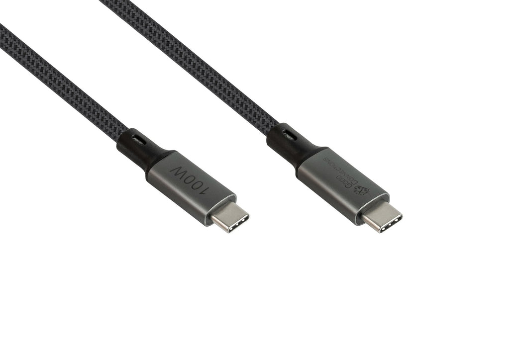 EAN 4014619881383 - Alcasa 2402-T018A cable USB USB4 Gen 2x2 1,8 m USB C Grafito imagen 1