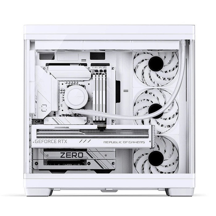 Caja Pc Jonsbo Tk-4 Midi-Tower, Atx, Tempered Glass - Blanco