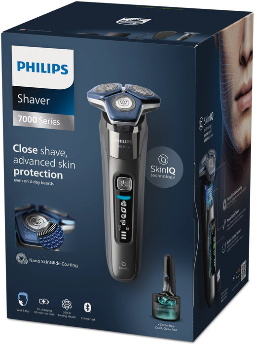 EAN 8720689008204 - Philips SHAVER Series 7000 S7887/55 afeitadora Máquina de afeitar de rotación Recortadora Cromo imagen 4