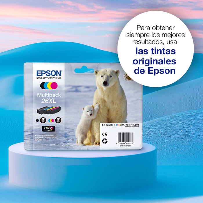 EAN 8715946519869 - Epson Polar bear C13T26164010 cartucho de tinta 1 pieza(s) Original Rendimiento estándar Negro, Cian, Mag imagen 4