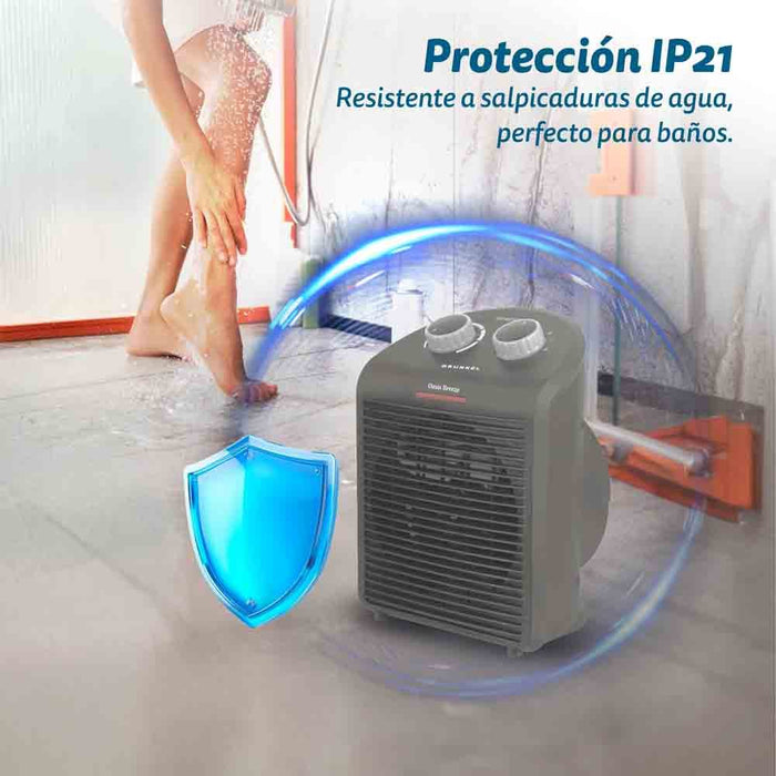 Calentador Grunkel 2000w Blanco Wb-2000plusbl
