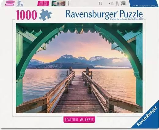 Ravensburger Puzzle Beautiful Walkways - Romantischer Steg Am Lac D'Annecy (1000 Teile) 12001762