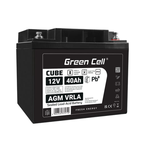 EAN 5904326375710 - Green Cell AGM12V40AH-J batería para sistema ups Sealed Lead Acid (VRLA) 12 V 40 Ah imagen 1