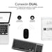 EAN 8436586742638 - SUBBLIM SUBKBC-DCEP20 teclado Ratón incluido Universal RF Wireless + Bluetooth QWERTY Español Negro, Gris imagen 3