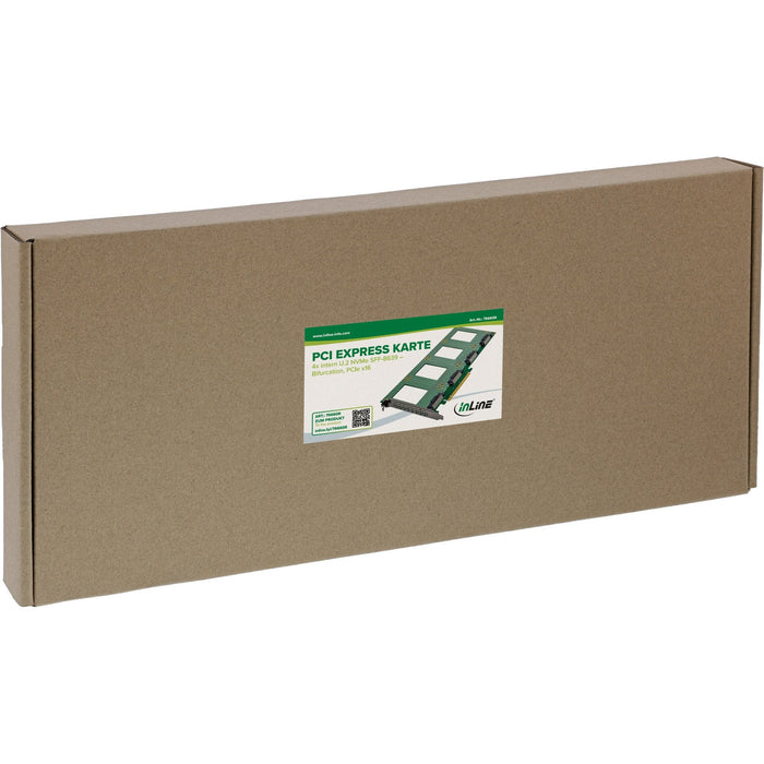 Inline Pcie Tarjeta A 4x Interno U.2 Nvme Sff-8639  Bifurcation - Pcie X16