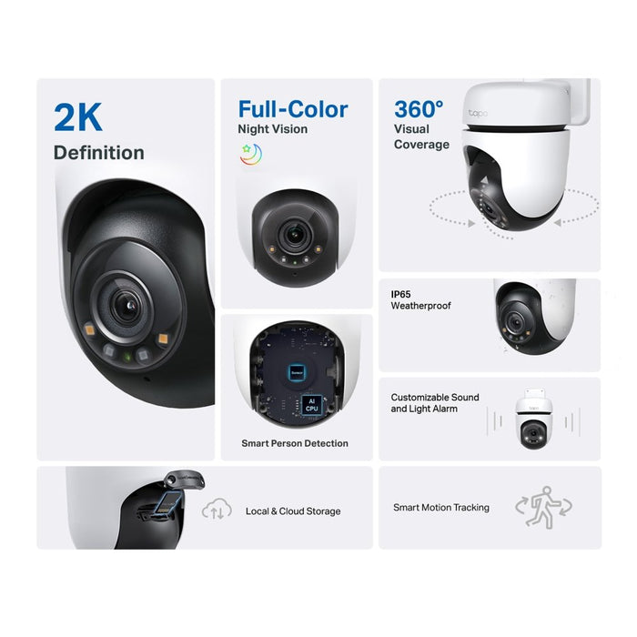 EAN 4895252501575 - TP-Link Tapo C510W Almohadilla Cámara de seguridad IP Interior y exterior 2304 x 1296 Pixeles Techo imagen 2