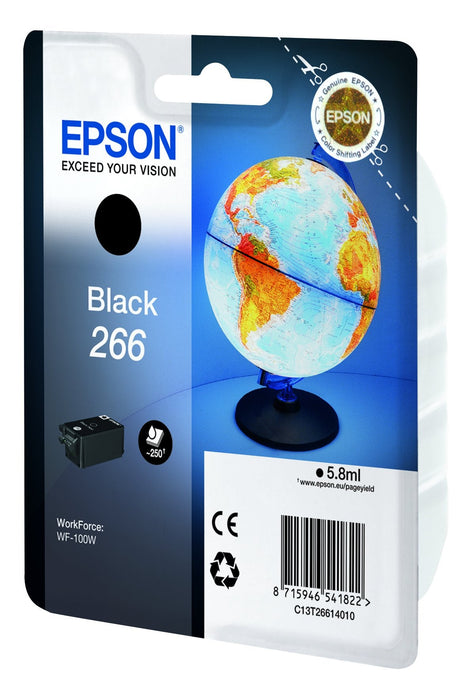 Epson Singlepack Black 266 Ink Cartridge With Rf  Para Workforce Wf-100w