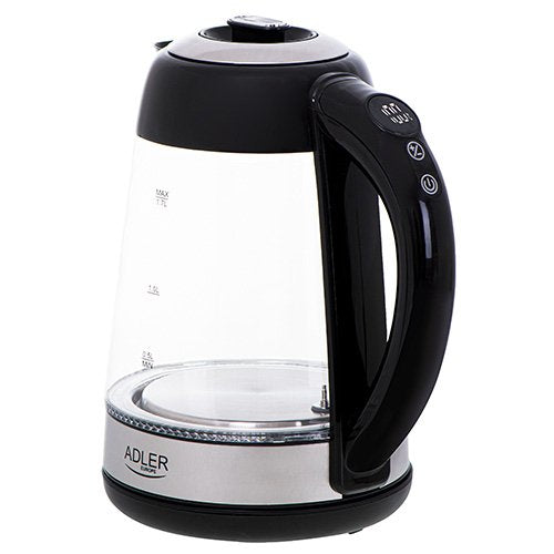 EAN 5903887804592 - Adler AD 1285 tetera eléctrica 1,7 L 2200 W Negro, Acero, Transparente imagen 4