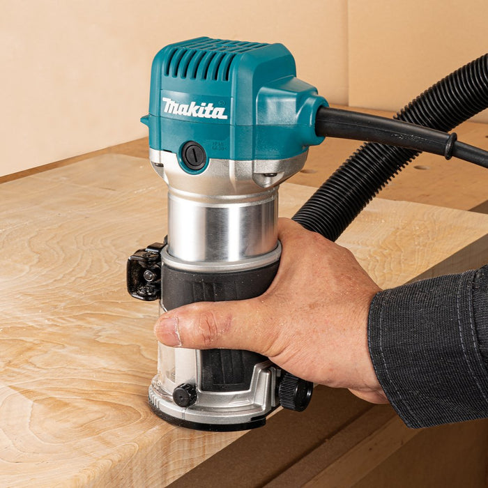EAN 0088381752695 - Makita RT0702CX2J fresadora y desbastadora Negro, Gris, Verde azulado 34000 RPM 710 W imagen 14