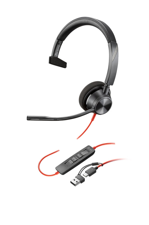 EAN 0197498428987 - HP Poly Blackwire 3310 Monaural USB-C Headset +USB-C/A Adapter Alámbrico Diadema Business/Everyday USB Ti imagen 1