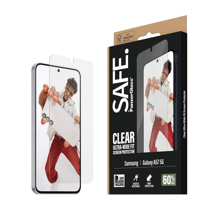 EAN 5715685034022 - PanzerGlass SAFE. by ® Screen Protector Samsung Galaxy A57 5G | Ultra-Wide Fit w. EasyAligner Protector d imagen 6
