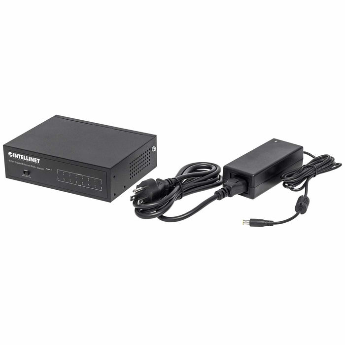 EAN 0766623561204 - Intellinet 561204 switch Gestionado Gigabit Ethernet (10/100/1000) Energía sobre Ethernet (PoE) Negro imagen 8