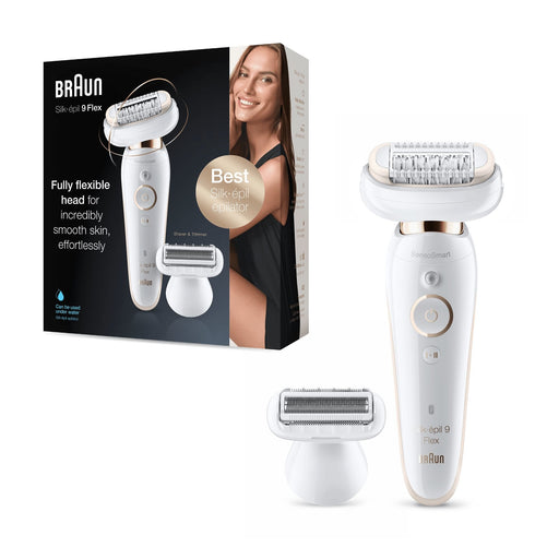 EAN 4210201234746 - Braun Silk-épil 9 81688635 depiladora 40 pinzas Blanco, Oro imagen 1