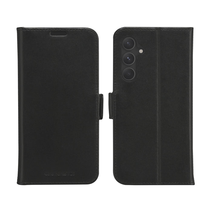 Dbramante1928 Copenhagen Funda Con Tapa Para Teléfono Móvil Cuero De Grano Entero Negro Para Samsung Galaxy A55