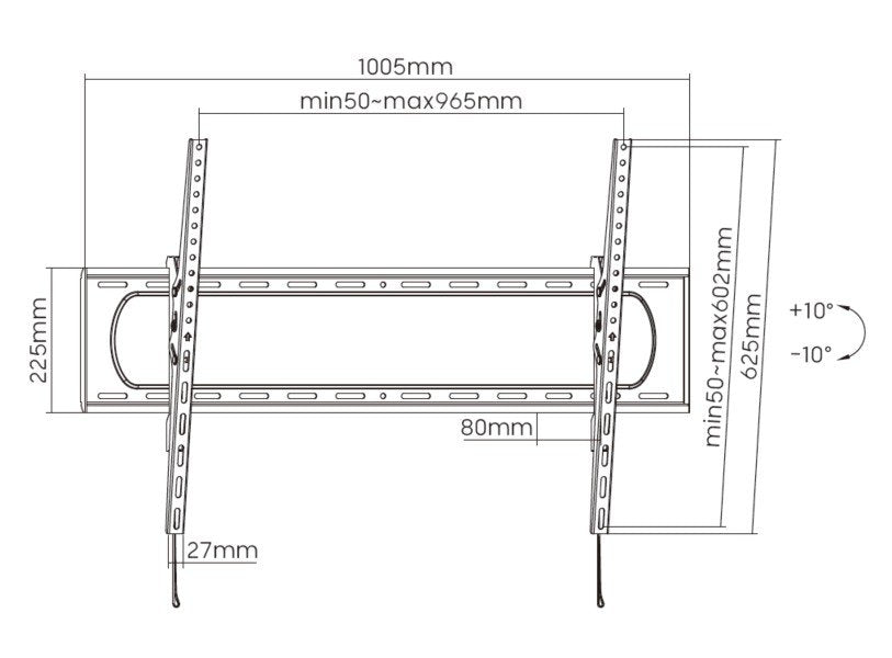 EAN 4015867230930 - Equip 650339 soporte para TV 3,05 m (120") Negro imagen 10