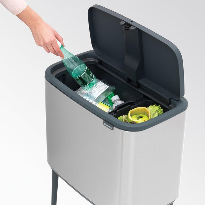EAN 8710755316227 - Brabantia 316227 papelera 34 L Rectangular Plástico, Acero Acero inoxidable imagen 8