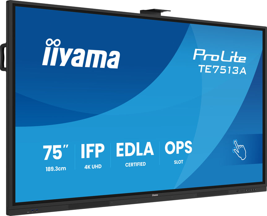 EAN 4948570128129 - iiyama TE7513A-B3AG pantalla de señalización Panel plano interactivo 190,5 cm (75") LCD Wifi 500 cd / m²  imagen 5