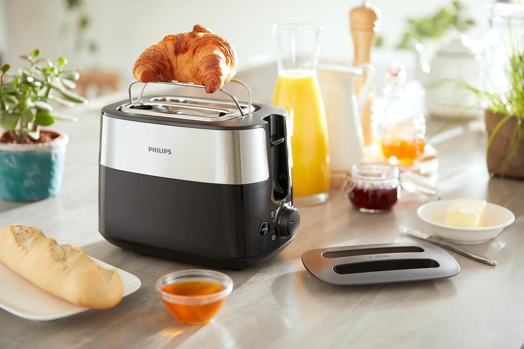 EAN 8720389013744 - Philips Daily Collection HD2517/90 tostadora 8 2 rebanada(s) 900 W Negro, Plata imagen 5