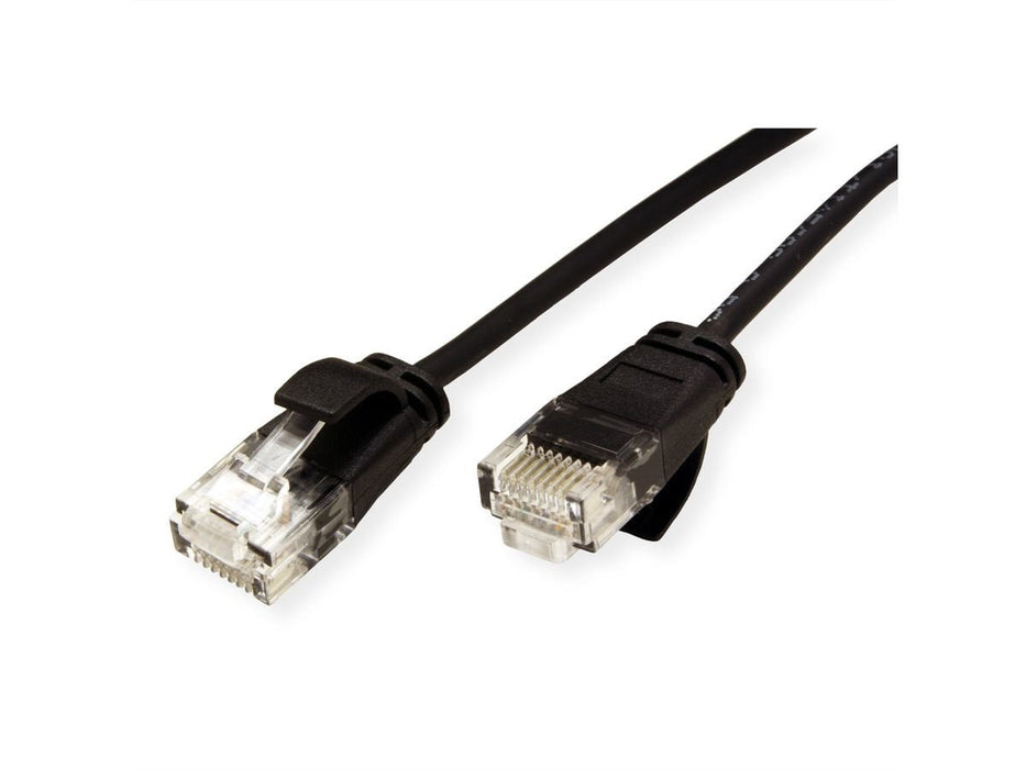 Roline Verde Utp Cable De Red Cat.6a (Class Ea), Lsoh, Slim, Schwarz, 1,5 M