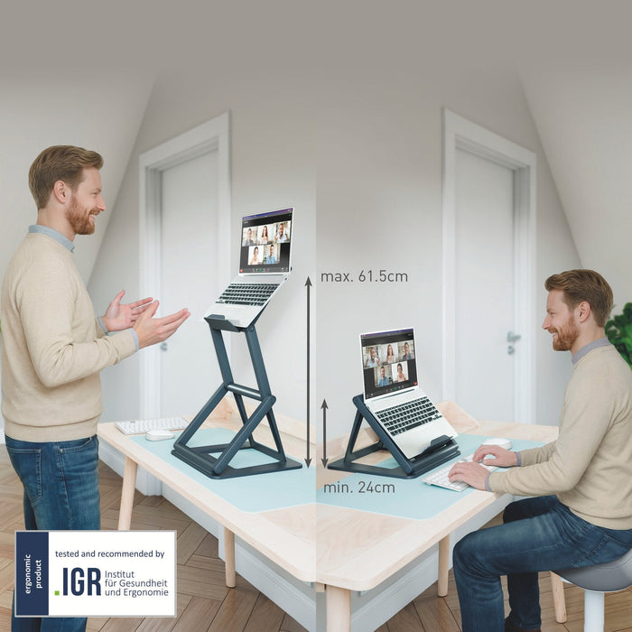 Leitz Sit-Stand Laptop Stand 2-In-1 For Desks