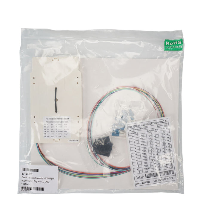 Bestckte Spleikassette Con De Color Abgesetzten Pigtails Lc Apc Os2