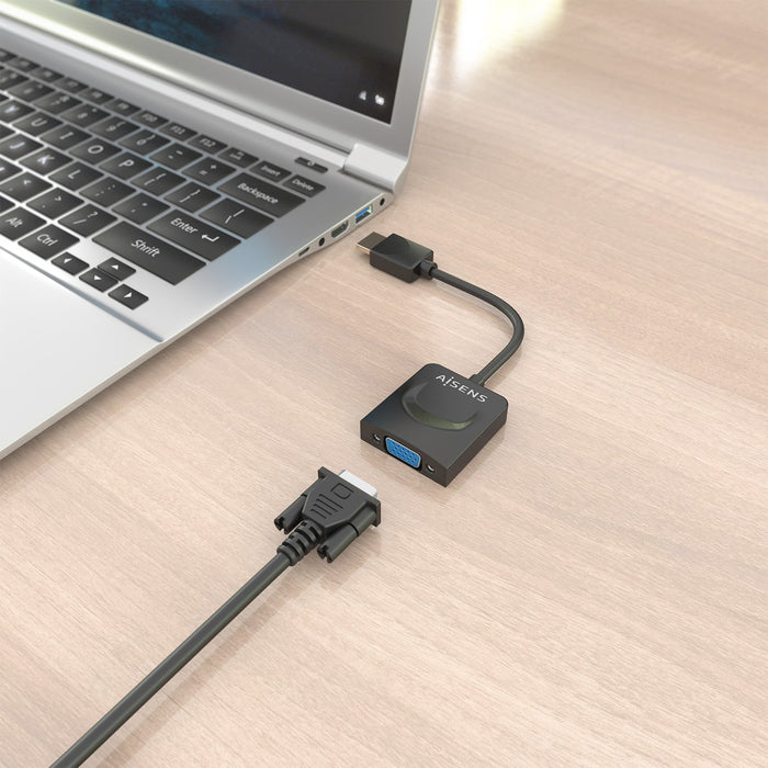 EAN 8435739903360 - AISENS A122-0947 adaptador de cable de vídeo 0,15 m HDMI tipo A (Estándar) VGA (D-Sub) imagen 6