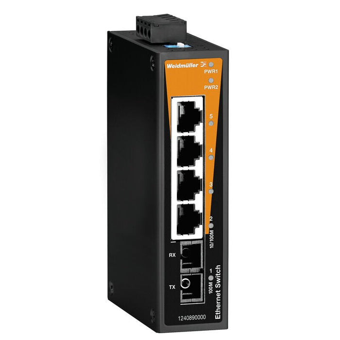 Weidmüller 1286550000 Ie-Sw-Bl05t-4tx-1sc Industrial Ethernet Switch - Switch - Ethernet