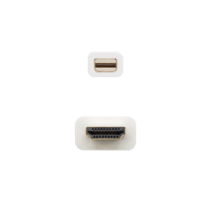 EAN 8433281008557 - Nanocable 10.15.4002 adaptador de cable de vídeo 2 m Mini DisplayPort HDMI tipo A (Estándar) imagen 3