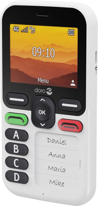 EAN 7322460088453 - Doro Leva X10 6,1 cm (2.4") 117 g Negro, Blanco Teléfono para personas mayores imagen 3