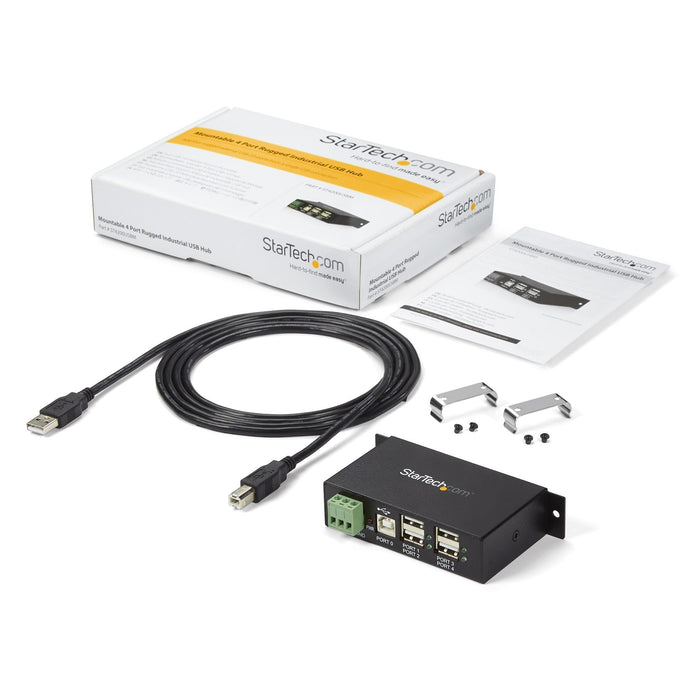 EAN 0065030831024 - StarTech.com ST4200USBM hub de interfaz USB 2.0 Type-B 480 Mbit/s Negro imagen 8