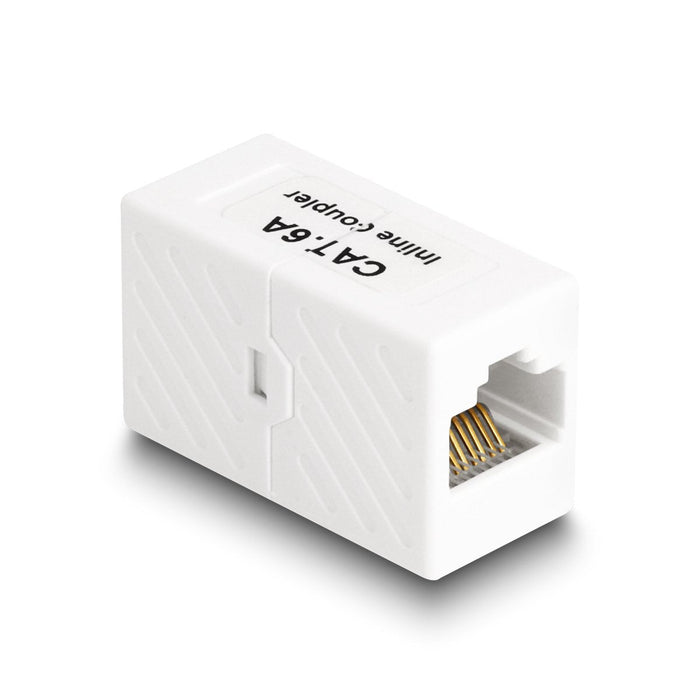 Delock Adaptador Rj45 Hembra A Rj45 Hembra Cat.6a Utp Blanco